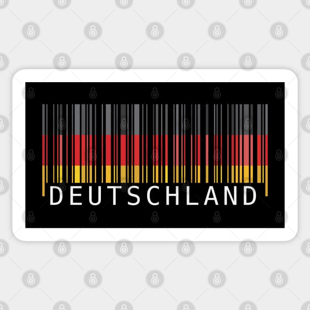 Deutschland flag colors barcode Sticker by Finji